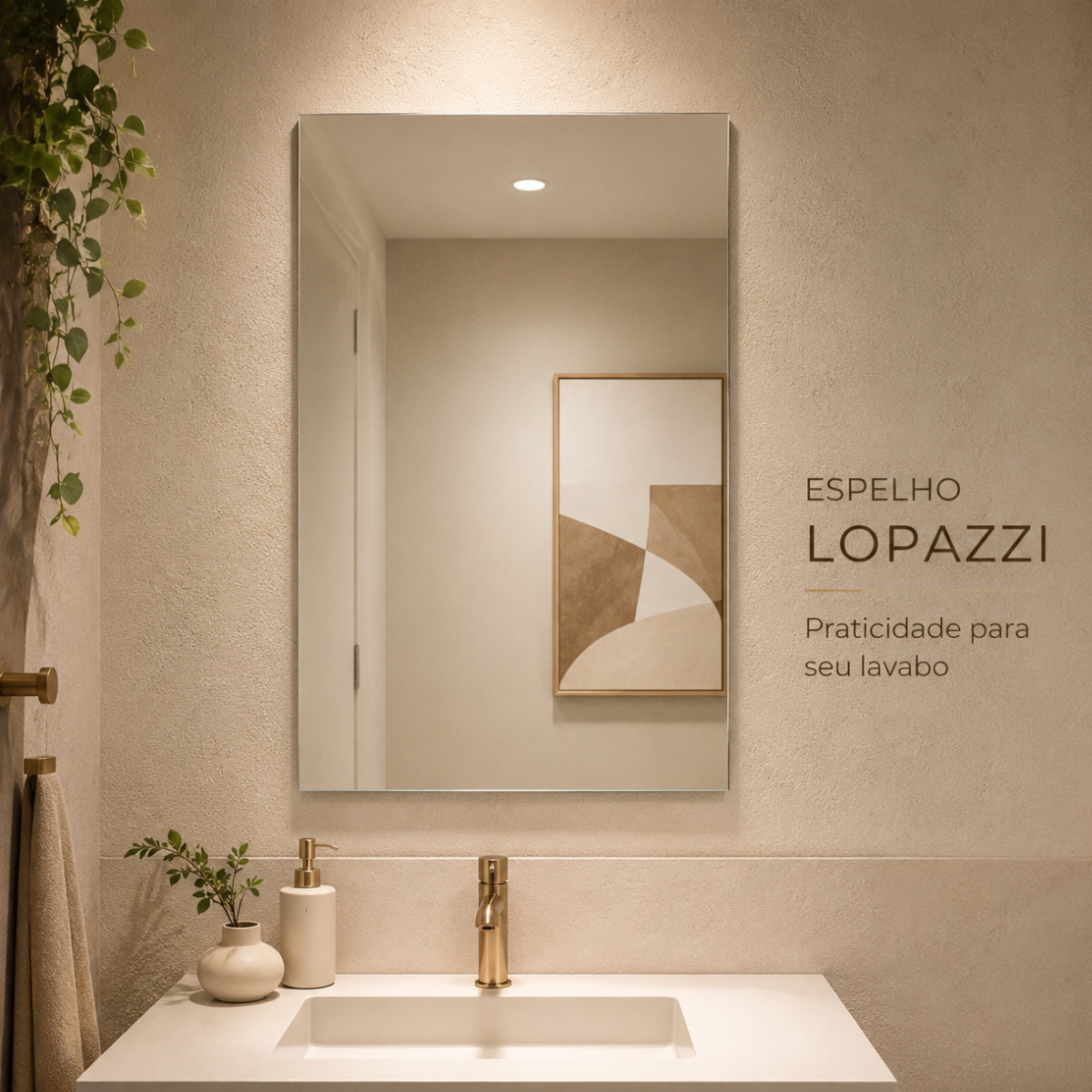 Espelho Retangular Pequeno 20x30 Lapidado Sem Moldura Decorativo