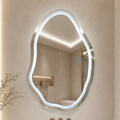 Espelho Orgânico Venus 90x60 com 3 Tonalidades de Led Jateado (Quente, Neutro e Frio)
