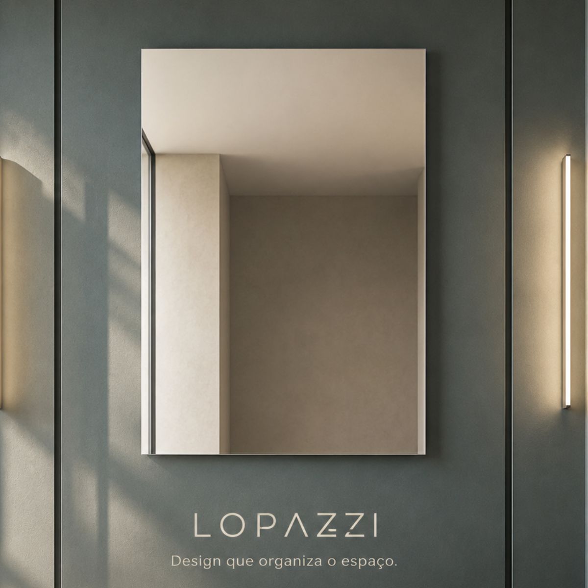 Espelho Retangular Clássico 70x50 Lapidado Sem Moldura Decorativo