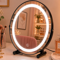 Espelho De Mesa Para Maquiagem Com 3 Tonalidades de Led