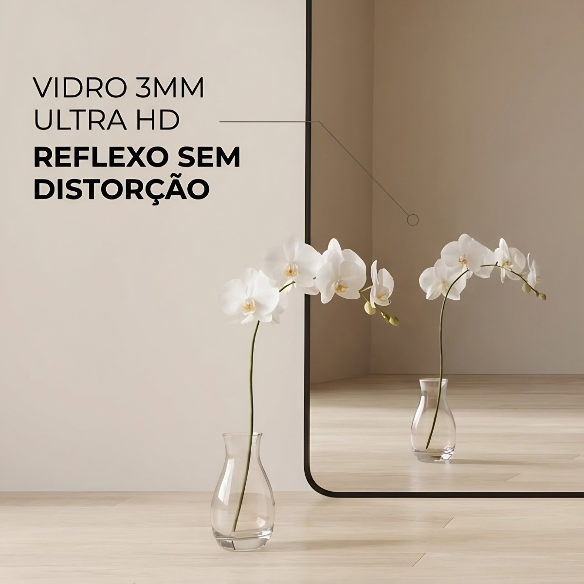 Espelho Decorativo Arcos com Moldura 170x70cm