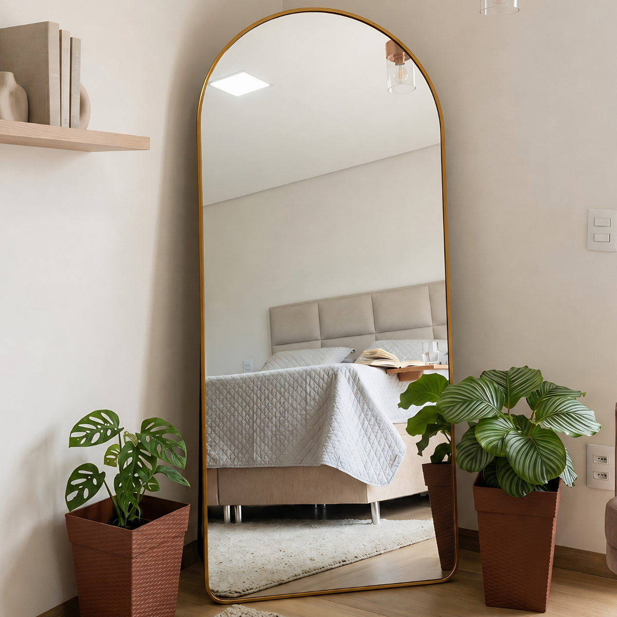Espelho Decorativo Arcos com Moldura 150x60cm