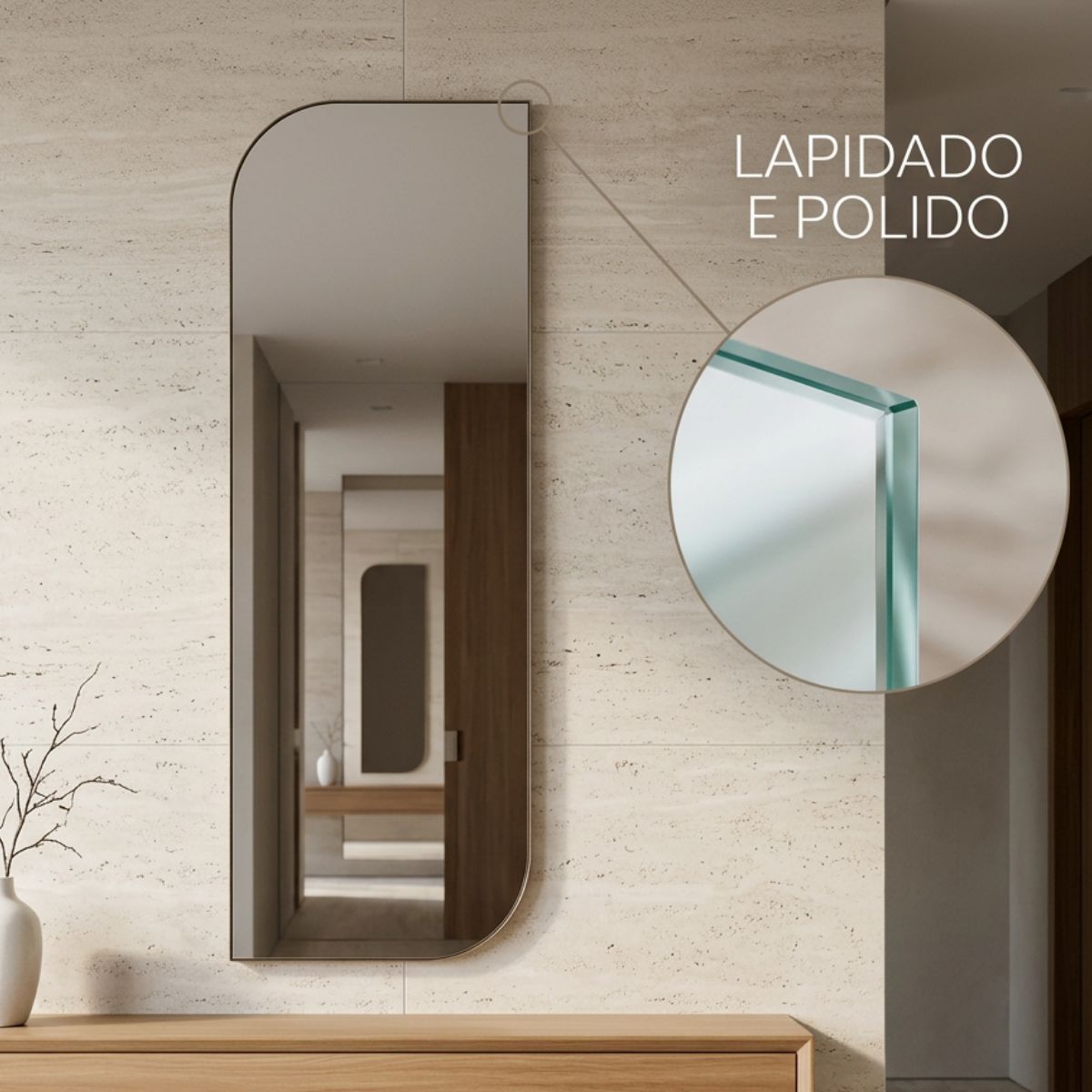 Espelho Lapidado Vitta 115x50