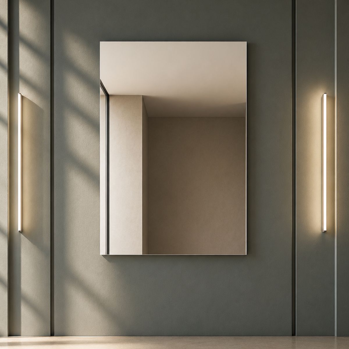 Espelho Retangular Clássico 70x50 Lapidado Sem Moldura Decorativo