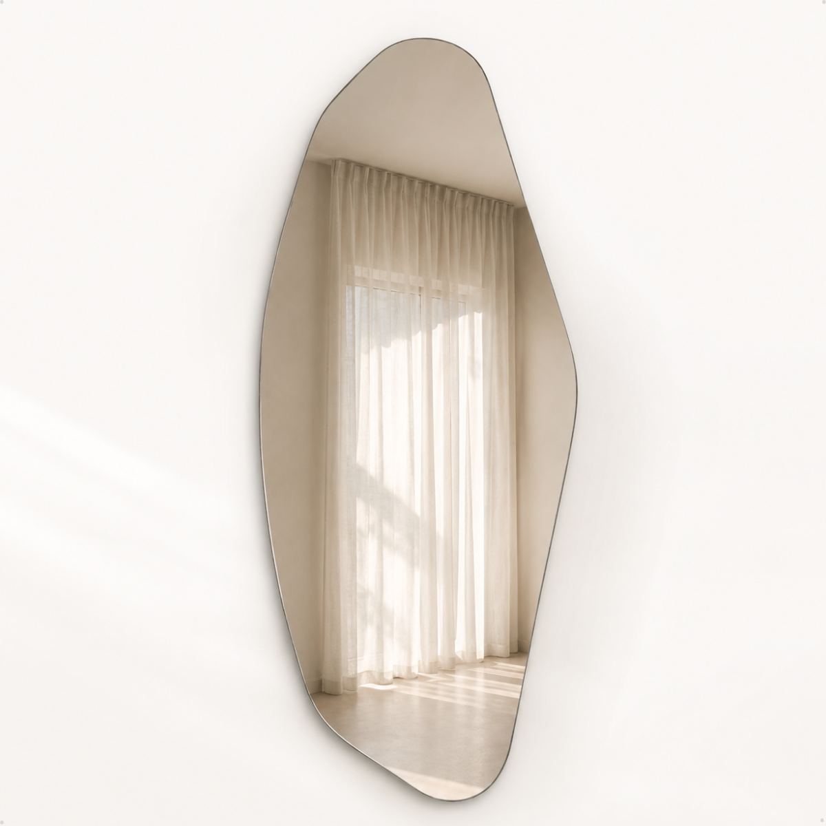 Espelho Decorativo Brisa 110x50 cm Lapidado Lopazzi Sem Moldura