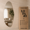 Espelho Decorativo Brisa 110x50 cm Lapidado Lopazzi Sem Moldura