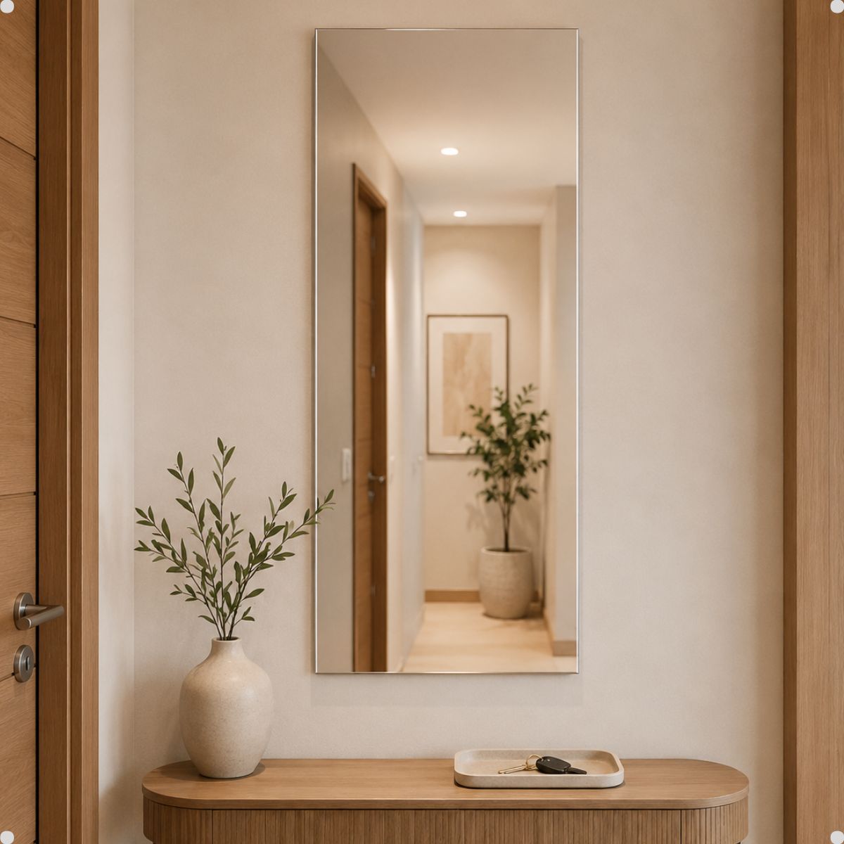 Espelho Decorativo Retangular 70x30 cm Lapidado Lopazzi Sem Moldura