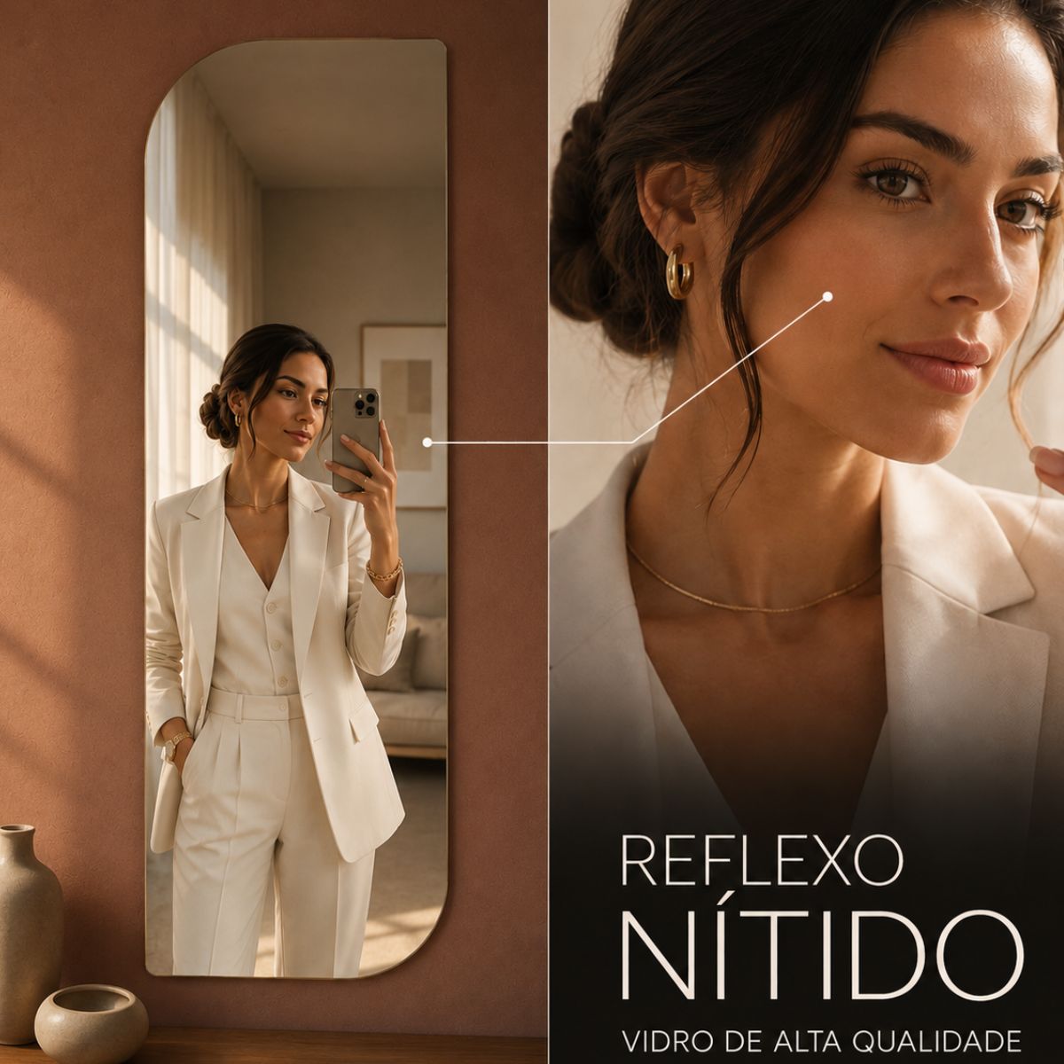 Espelho Lapidado Vitta 100x40